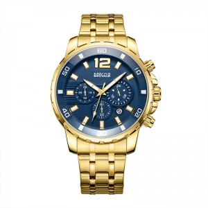 Baogela Quartz Men Gold Watch Top Brand Luxury Military Wrist Watches Clock Men relogio masculinoビジネス腕時計22700